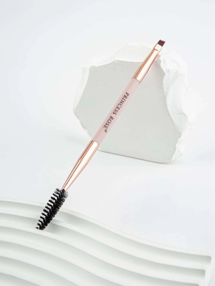 Princess Rose Dual-Ended Pink Eyebrow & Lash Brush