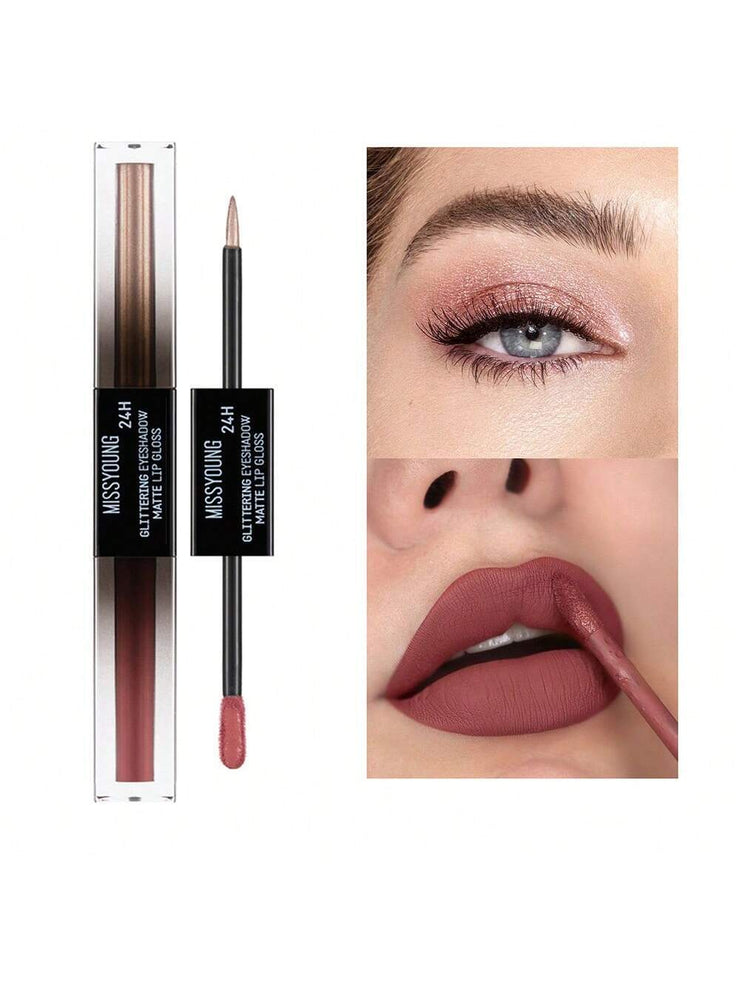 Double-Ended Matte Lip Gloss & Liquid Eyeshadow