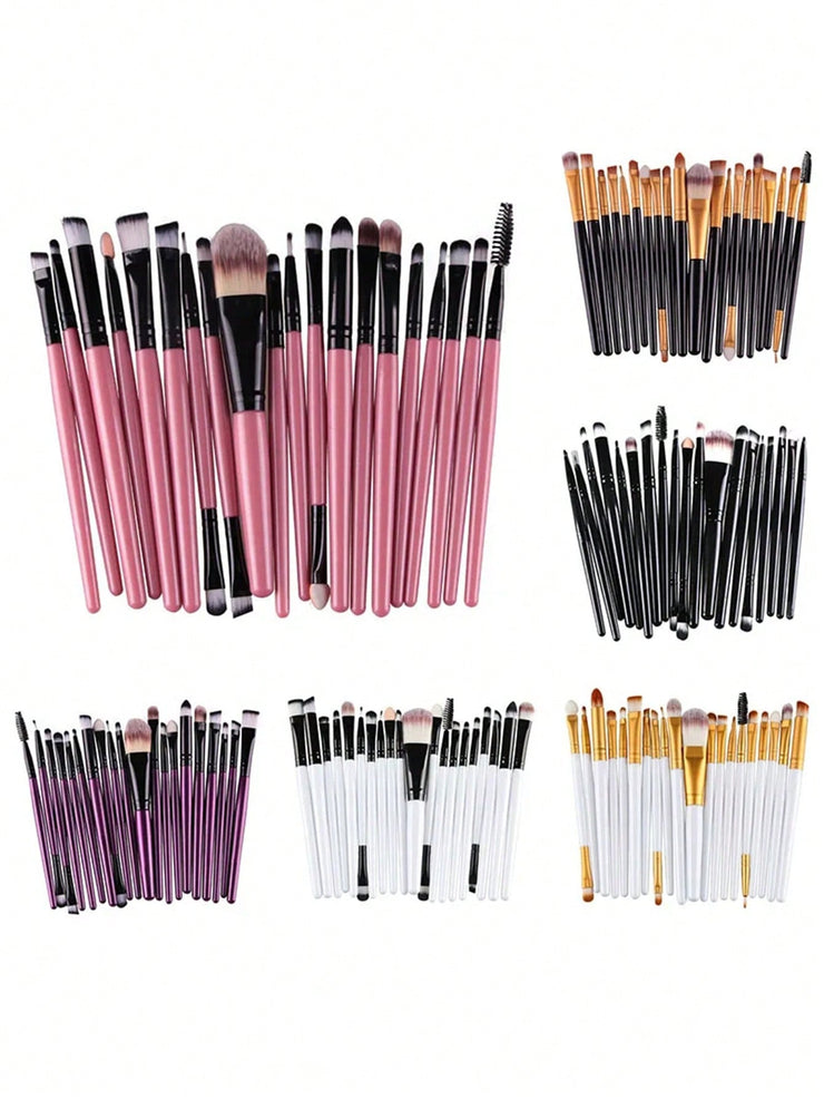 Makeup Brush Set with Bag & Sponge