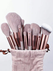 Makeup Brush Set with Bag & Sponge