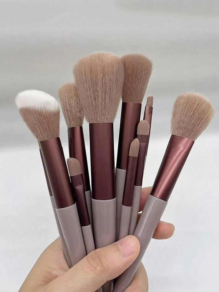 Makeup Brush Set with Bag & Sponge