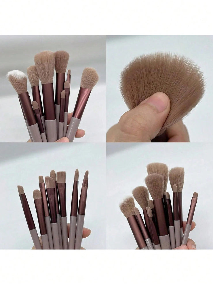 Makeup Brush Set with Bag & Sponge