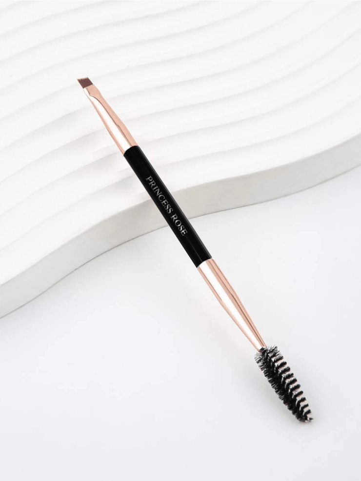 Princess Rose Dual-Ended Pink Eyebrow & Lash Brush