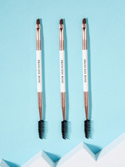 Princess Rose Dual-Ended Pink Eyebrow & Lash Brush