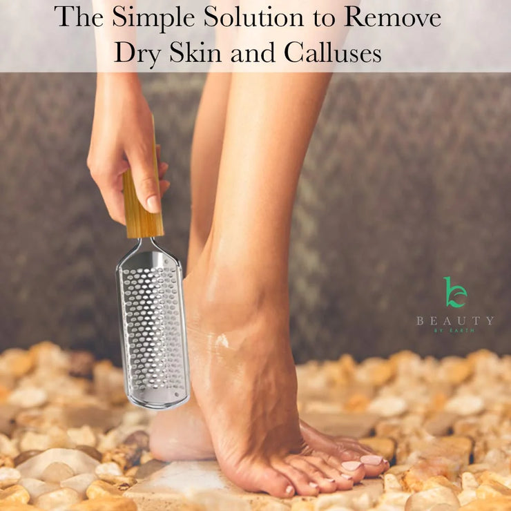 Foot File - Callus Remover Tool for Dead Skin Removal, at Home Pedicure Tools, Foot Rasp Callus Remover Feet and Heels, Smooth Soft Feet Using a Grater & Scraper