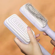 Self Cleaning Hairbrush Women Hair Brush One-Key Cleaning Hair Loss Airbag Scalp Massage Comb Anti-Static Hairbrush